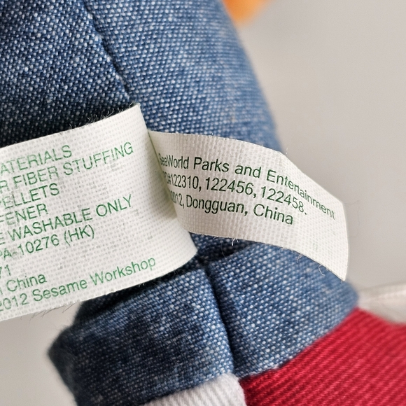 Sesame Street Ernie Plush Soft Comic Toy 2012 Sesame Workshop Collectible 10.5" - Picture 10 of 16